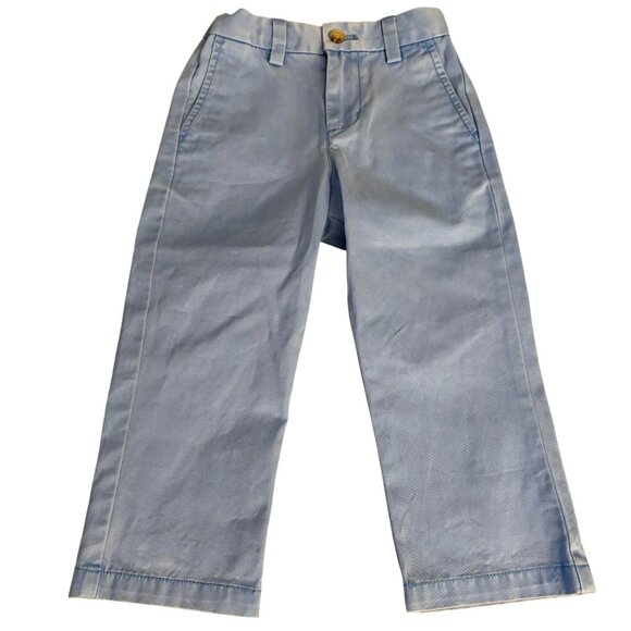 Vineyard Vines Kids Light Blue Chino Pants 3T Cotton Blend Flat Front Button Clo - Picture 1 of 3
